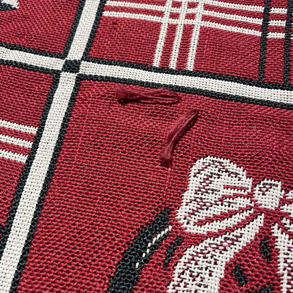 Vintage 1995 American Weavers Christmas Medley Tapestry Throw Blanket